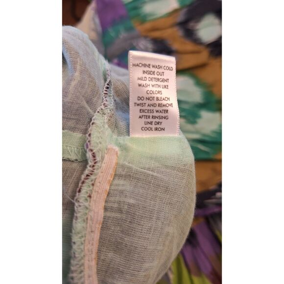 CATO GEO PRINT BEADED FAIRY SUMMER OUTDOORS VACATION RESORT MAXI DRES SIZE 8 - Picture 8 of 8